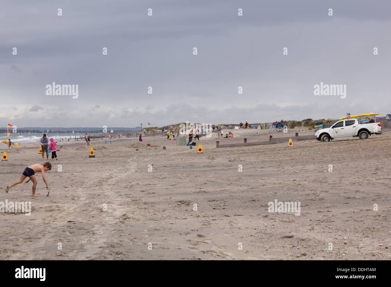 West Wittering Beach, West Sussex, Angleterre, Royaume-Uni. Banque D'Images