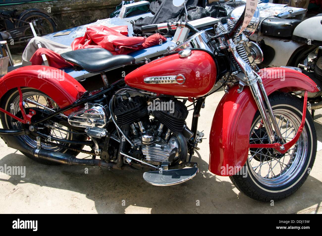 Classic moto Harley Davidson. Banque D'Images
