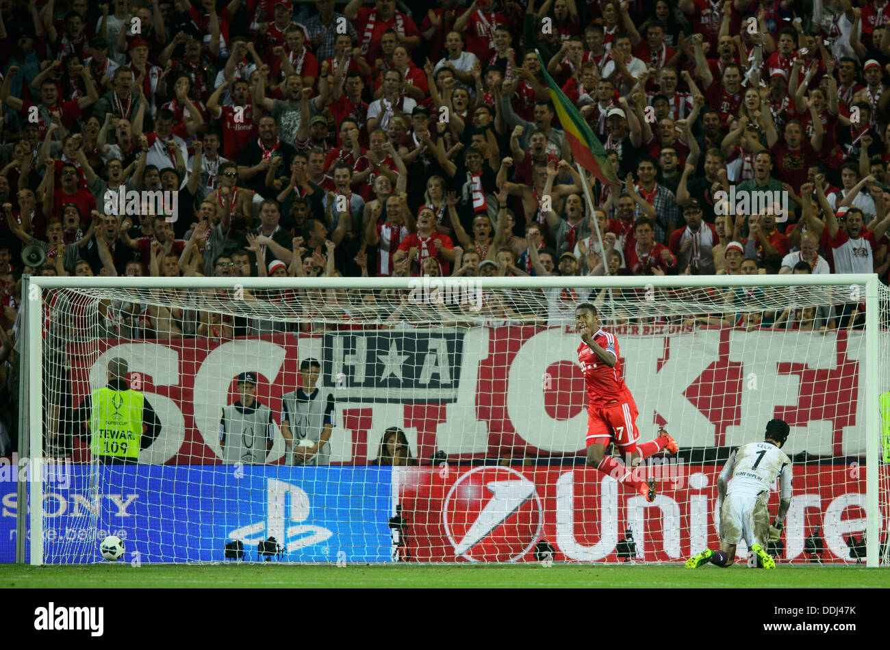 David Alaba, Petr Cech Banque D'Images