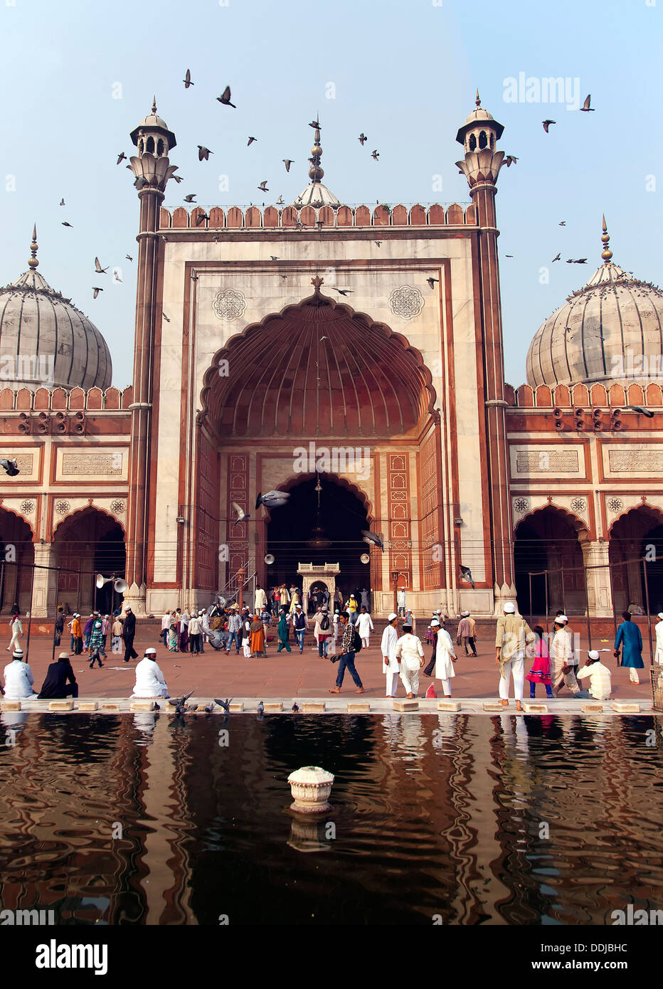 Jama Masjid, Old Delhi, Inde Banque D'Images