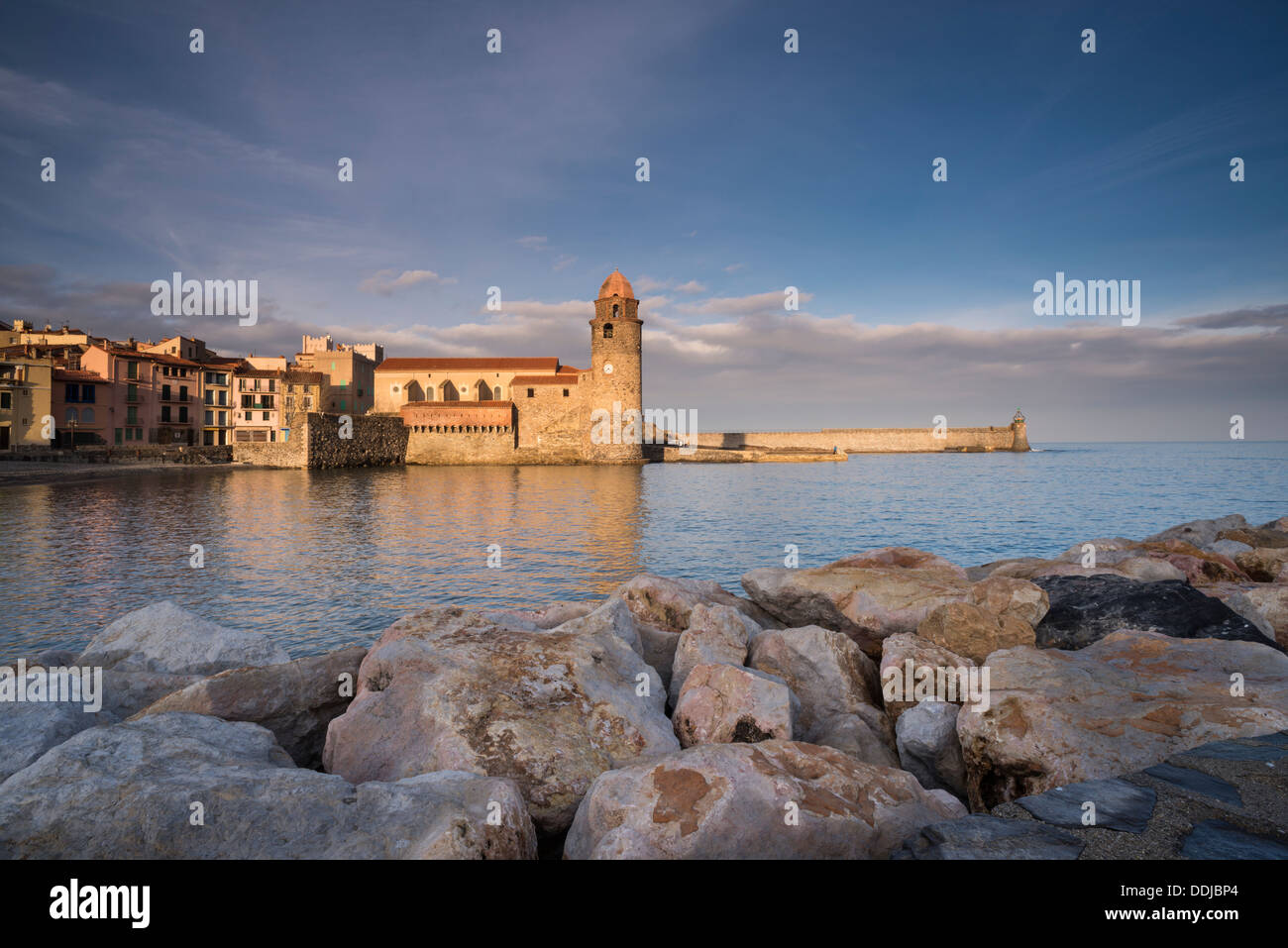 Eglise Notre Dame des Anges, Collioure, Pyrénées-Orientales, Languedoc-Roussillon, France Banque D'Images