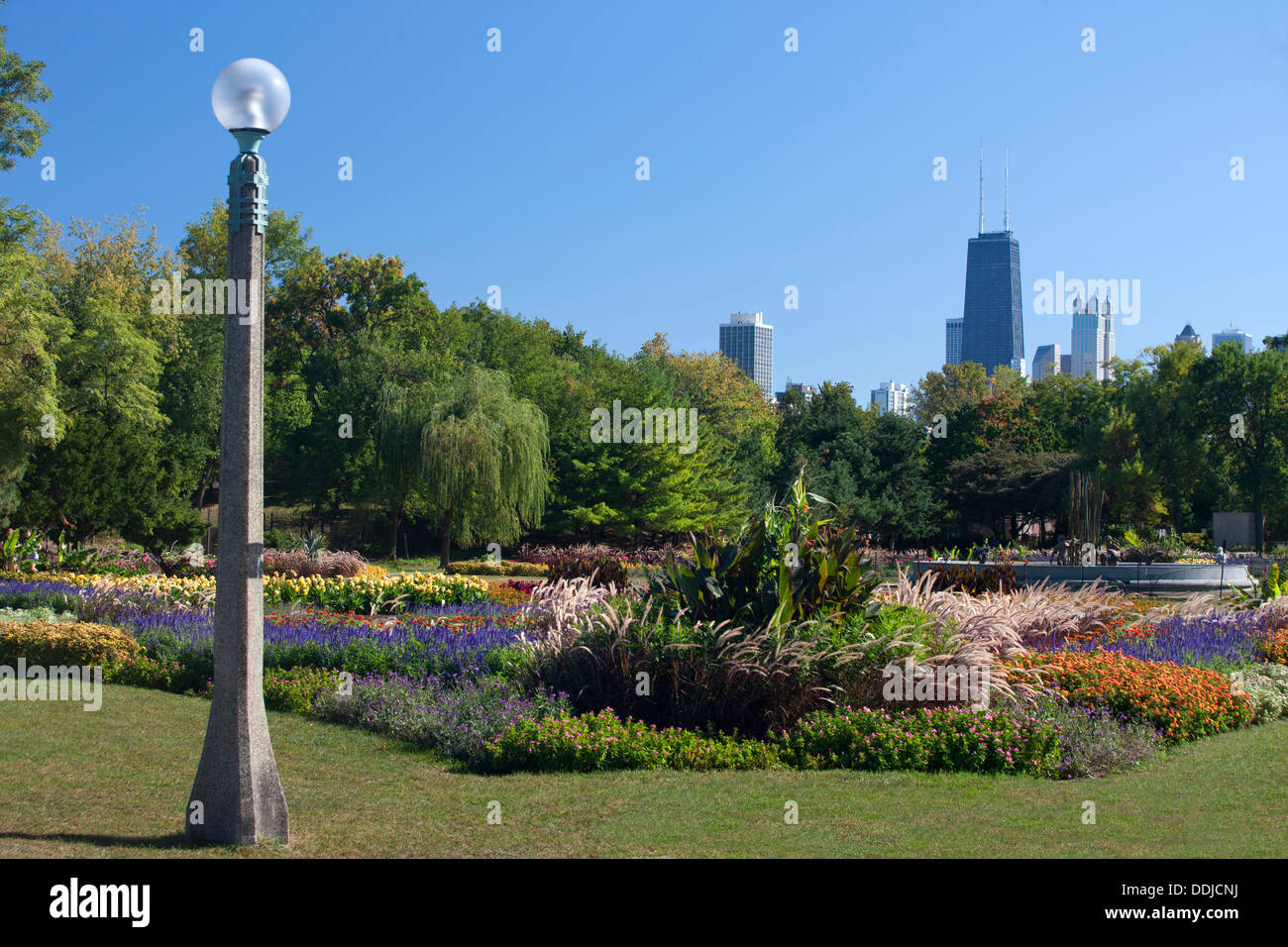 Jardins à LINCOLN PARK DISTRICT CHICAGO ILLINOIS USA Banque D'Images