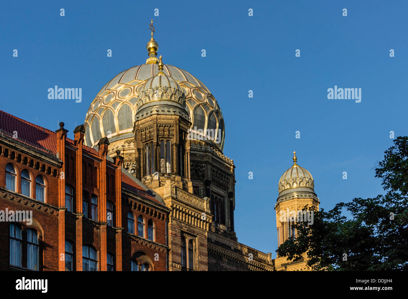 Nouvelle synagogue, Berlin, façade, l'Allemagne, de l'Europe Banque D'Images