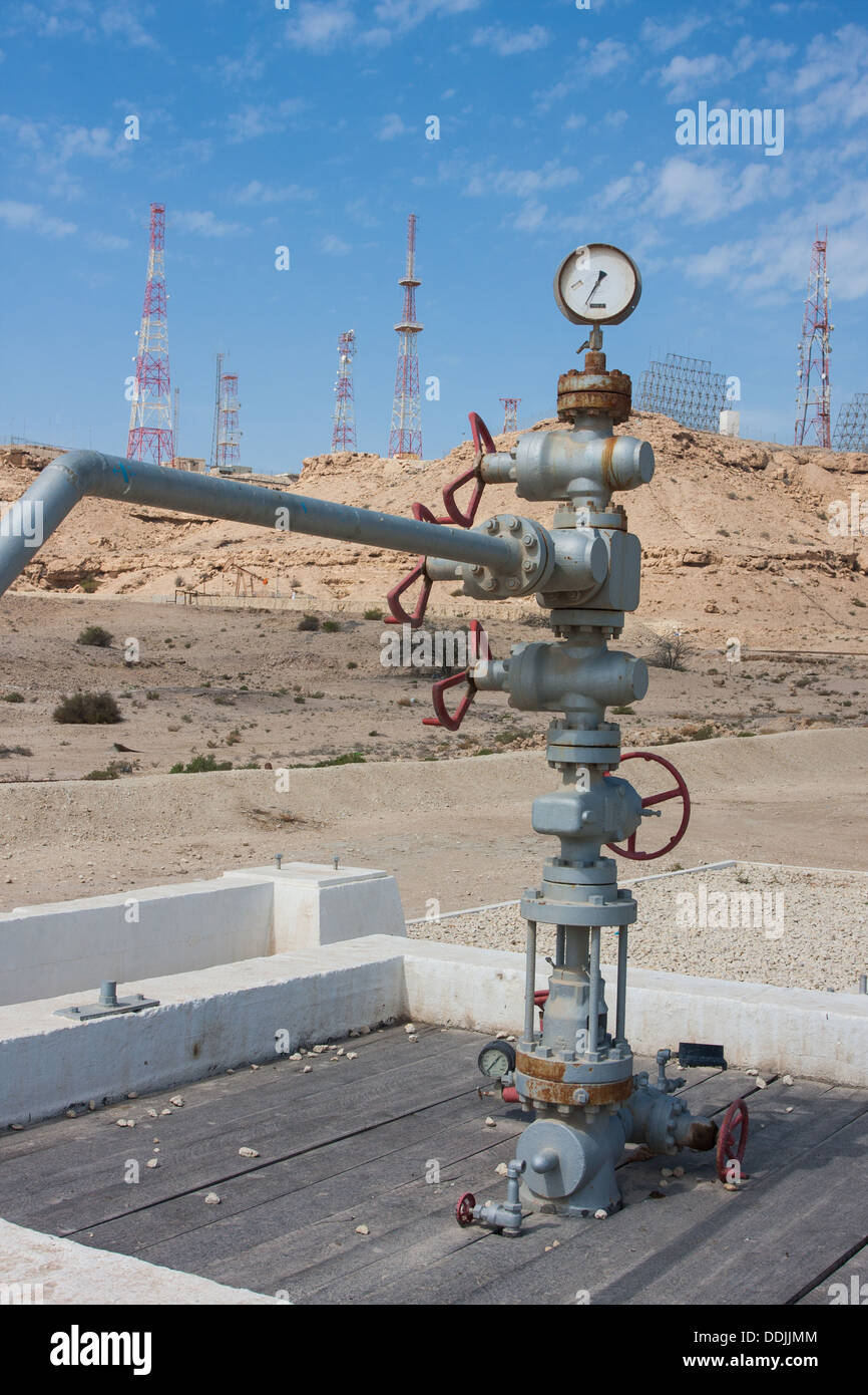 Nombre de puits de pétrole 1, Bahreïn Banque D'Images