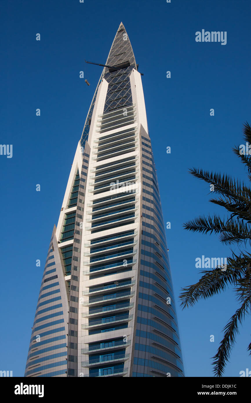 Le Bahrain World Trade Center, Manama, Royaume de Bahreïn Banque D'Images