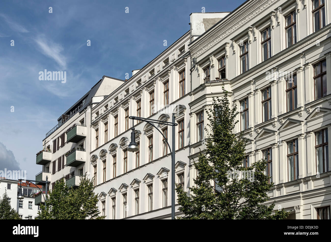 De nouveaux immeubles à appartements de Prenzlauer Berg, Berlin, Allemagne Banque D'Images