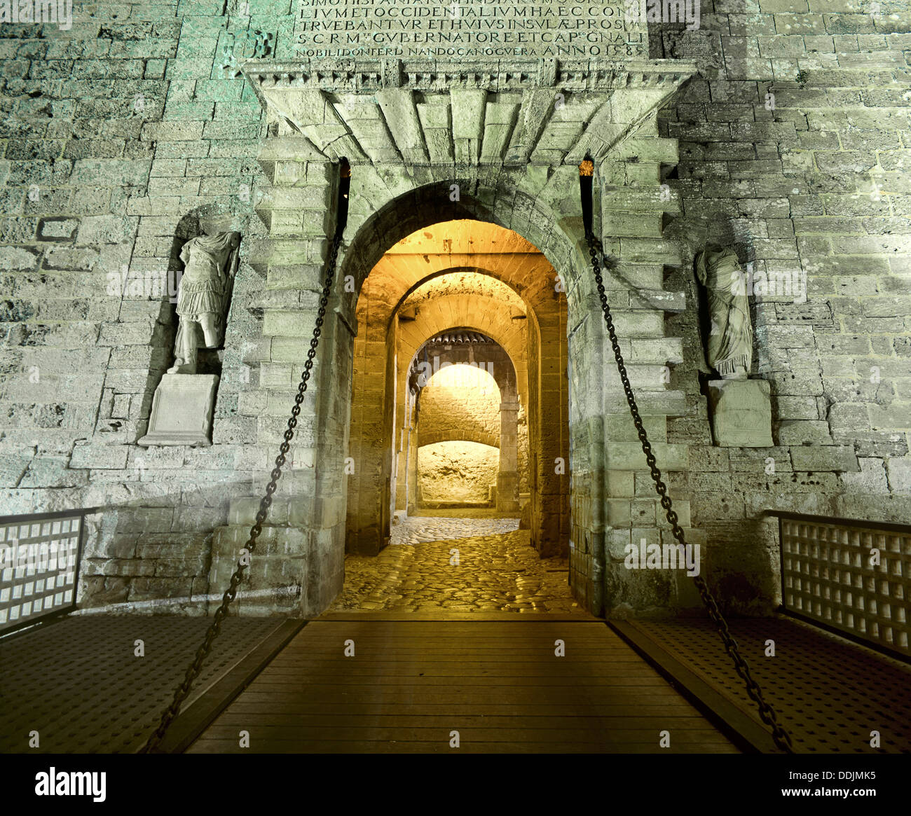 Entrée principale de Dalt Vila à Ibiza, Espagne Banque D'Images