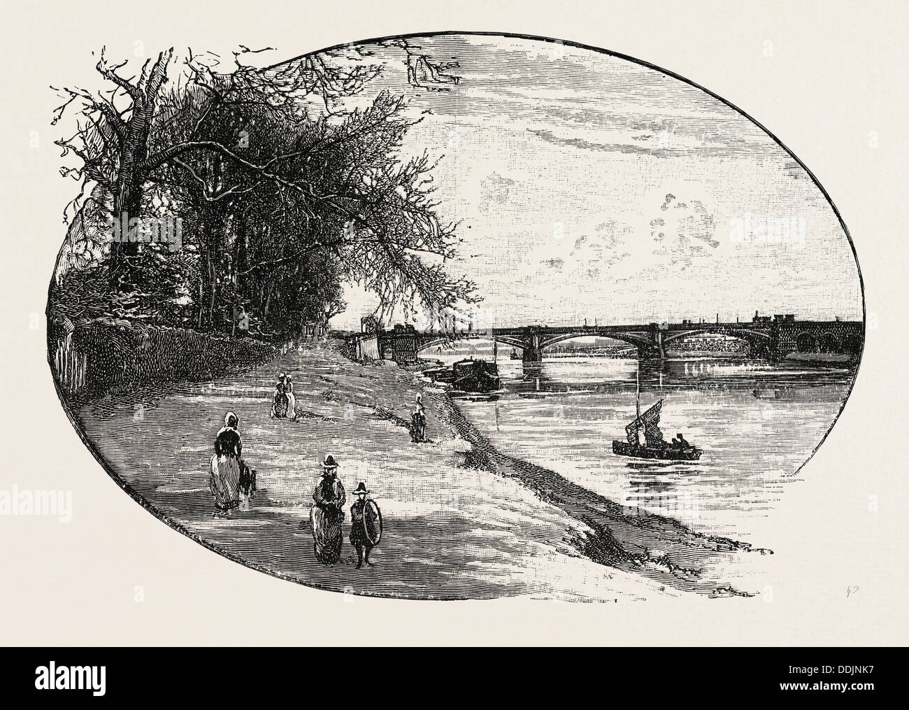 Pont TRENT, Nottingham, Royaume-Uni. Trent Bridge a été utilisé pour la première fois comme un terrain de cricket dans les années 1830 Banque D'Images