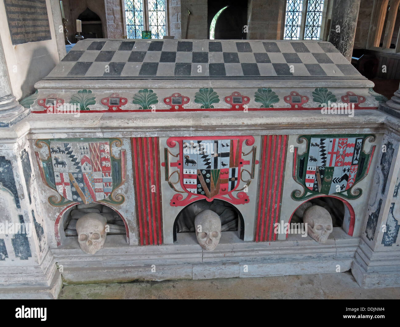 Tombe de Jean Sydenham, Brympton d'Evercy Banque D'Images