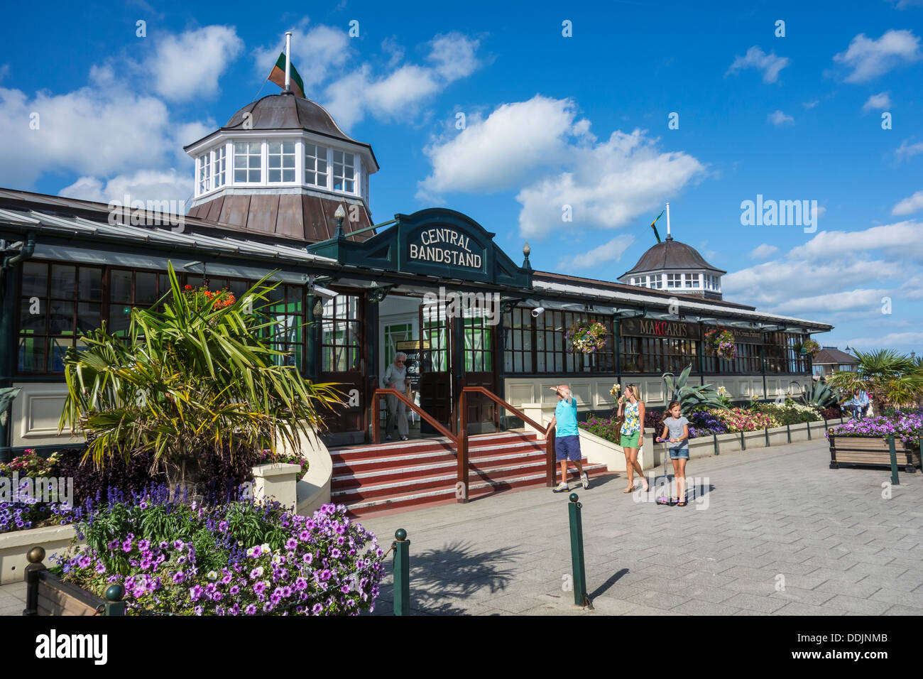 Kiosque Central Herne Bay Kent Banque D'Images