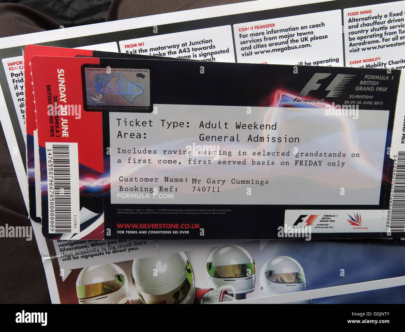 Juin 2013 British GP Silverstone Angleterre UK Banque D'Images