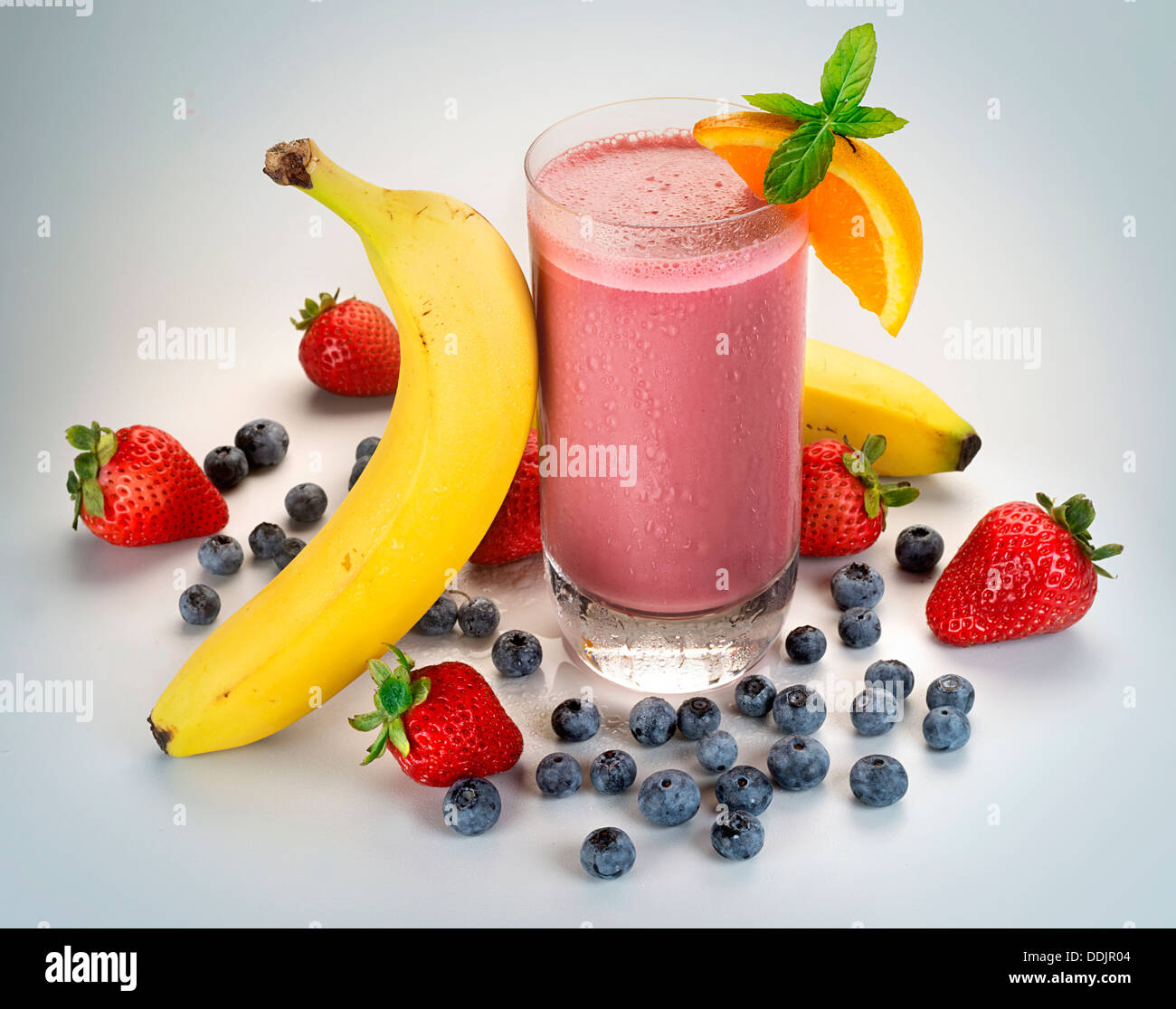 Smoothie aux fruits Banque D'Images