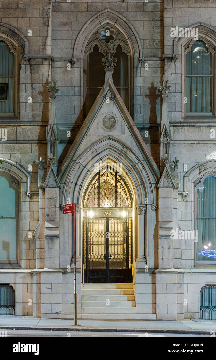 Porte de la cathédrale, Manhattan, New York City Banque D'Images