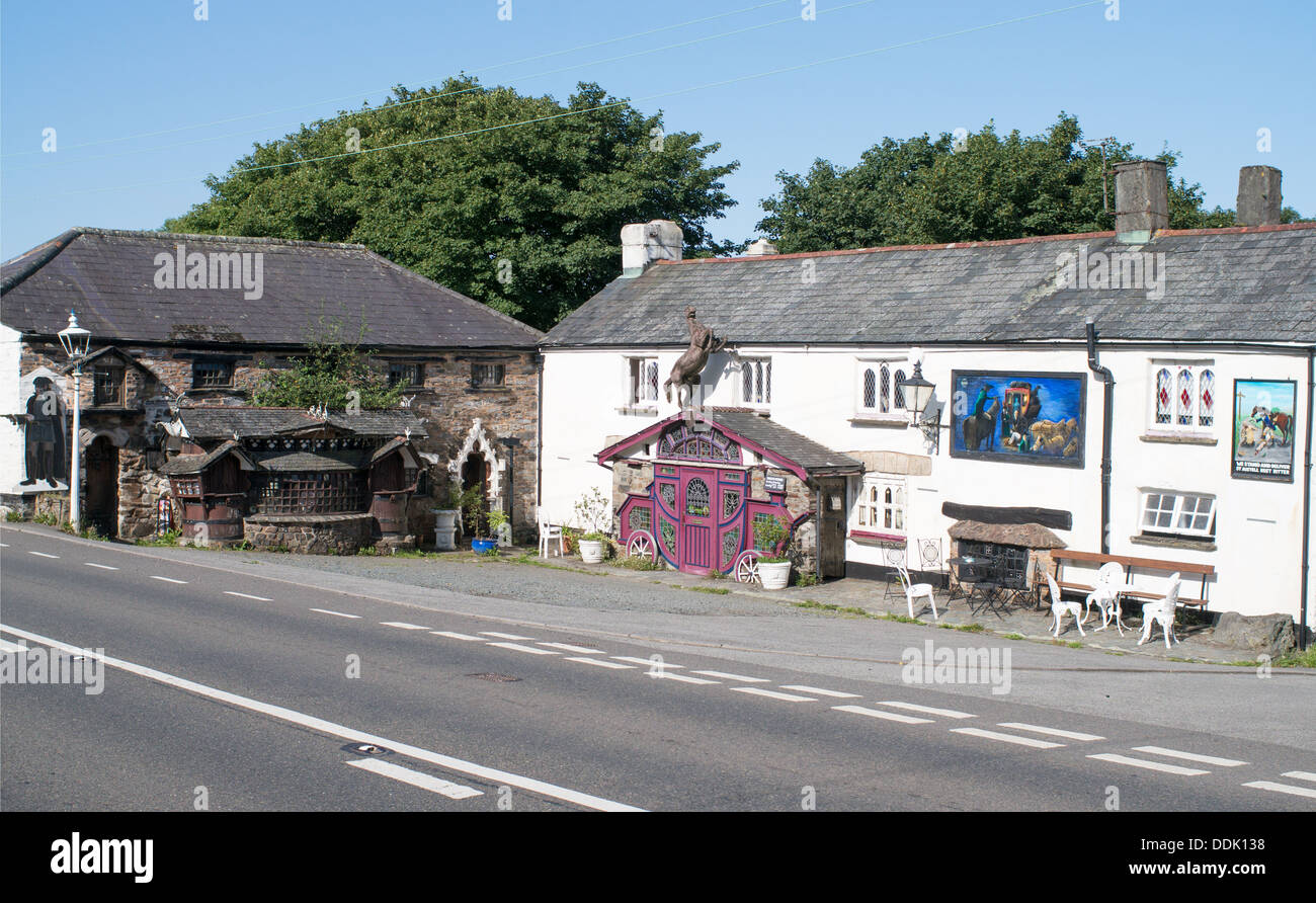 Le Highwayman Inn en Sourton, Devon, England, UK Banque D'Images