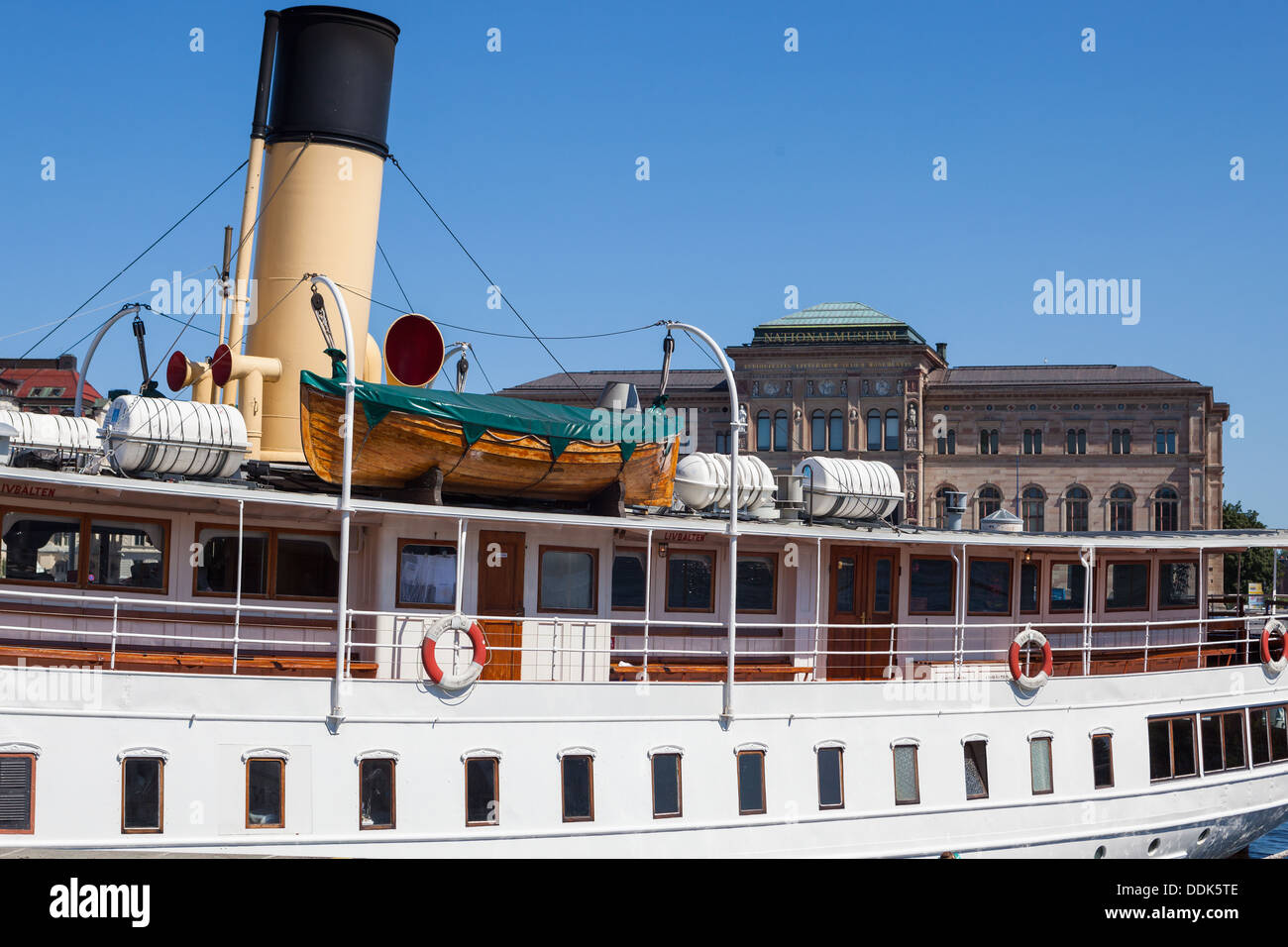 Les bateaux à vapeur traditionnel pour des excursions autour de l'archipel de Stockholm. La Suède Banque D'Images