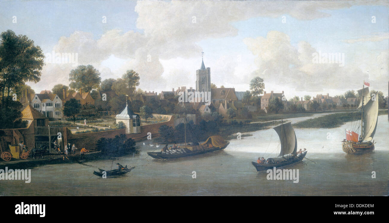 'Chiswick à partir de la rivière', c1675. Artiste : Jacob Knyff Banque D'Images