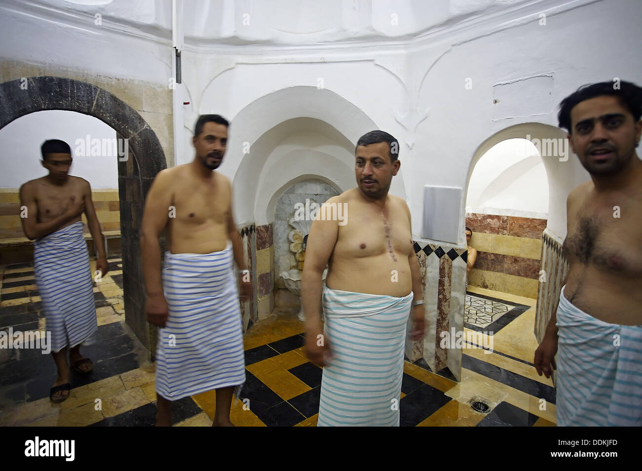 Hammam traditionnel Nureddin (bains turcs), Damas, Syrie Photo Stock - Alamy