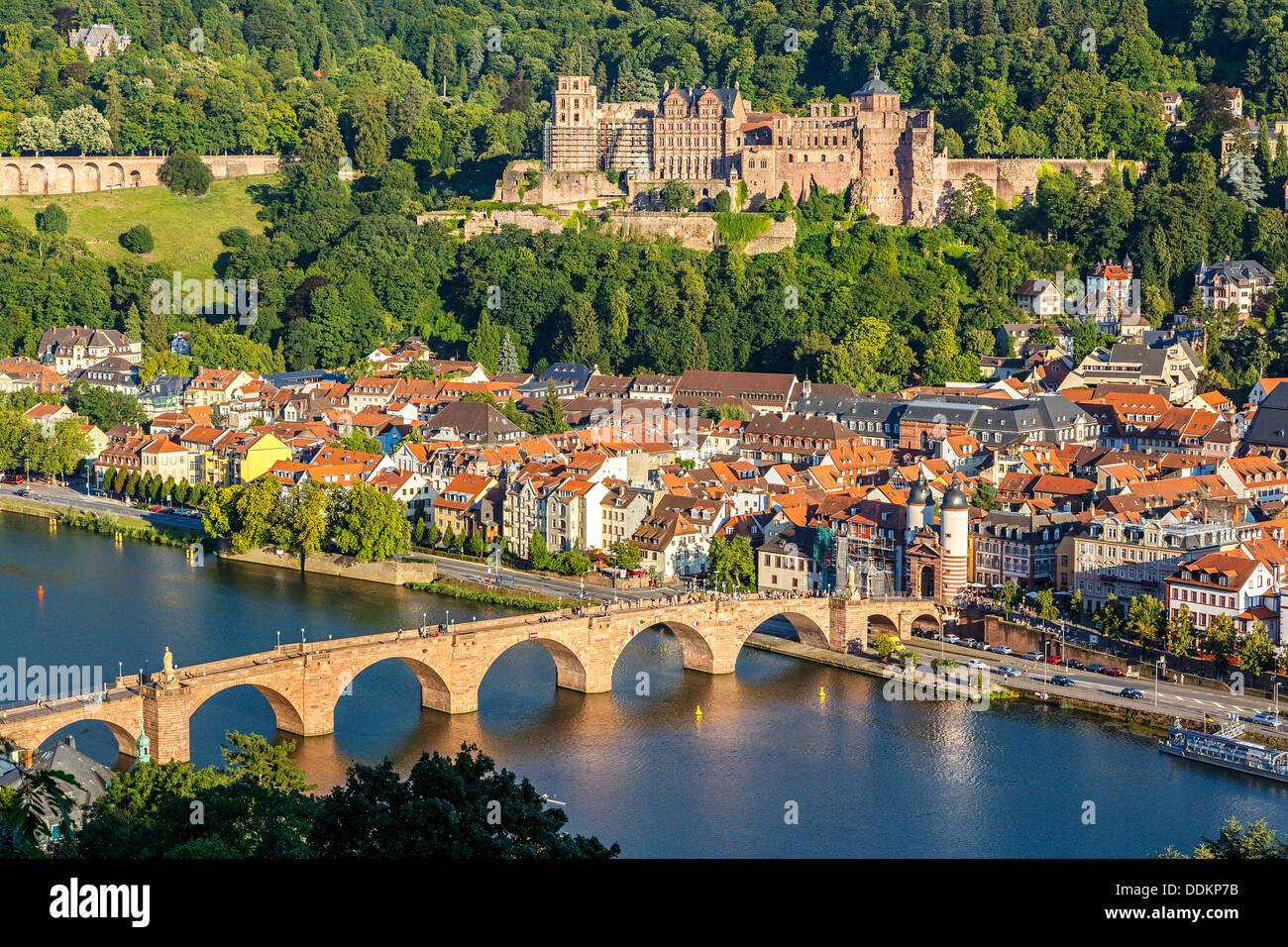 Vue sur Heidelberg Banque D'Images