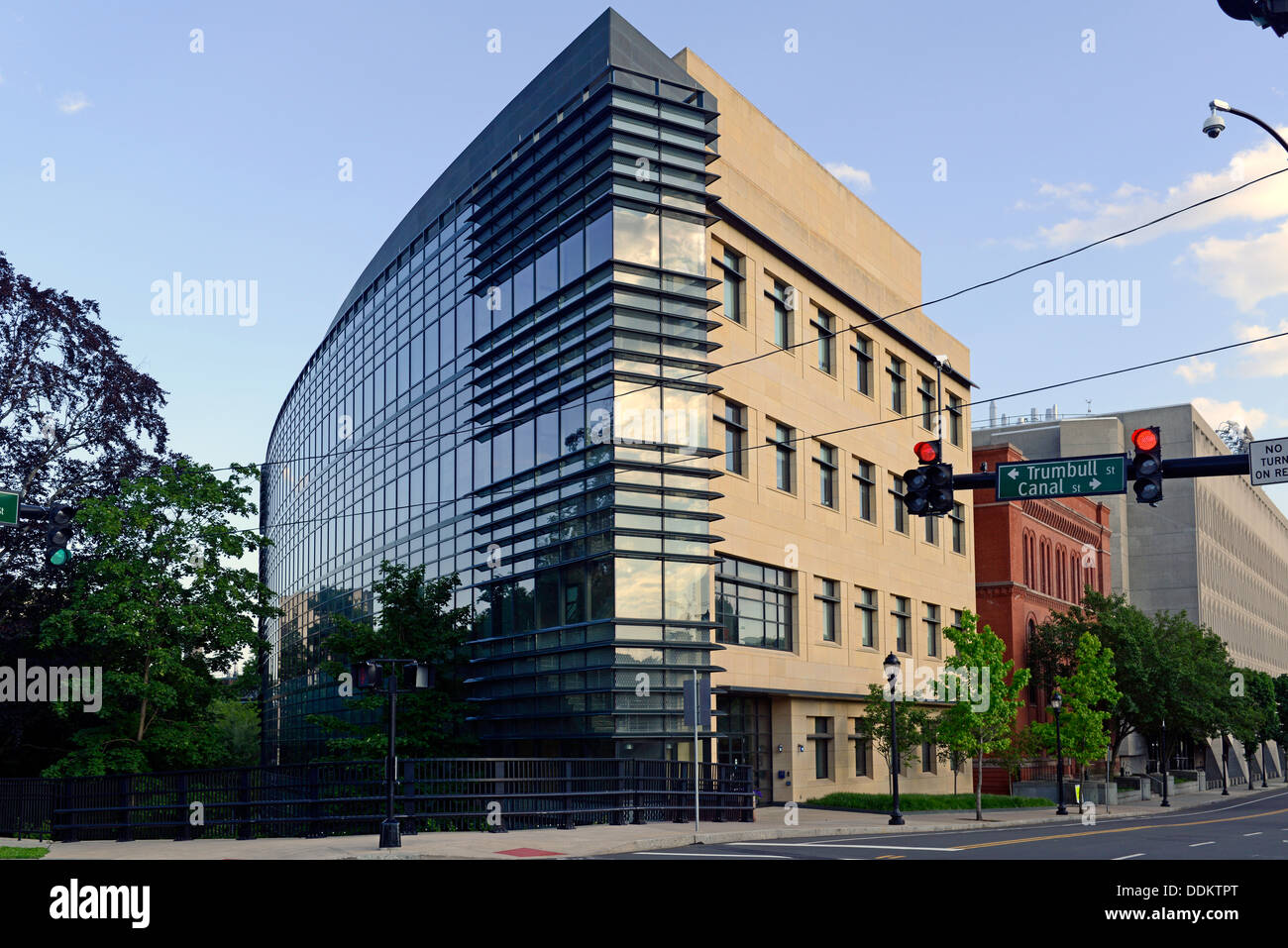 Malone un centre d'ingénierie à l'université de Yale. Achevée en 2005, laboratoire certifié LEED-Or pour l'ingénierie de construction Dept. Banque D'Images