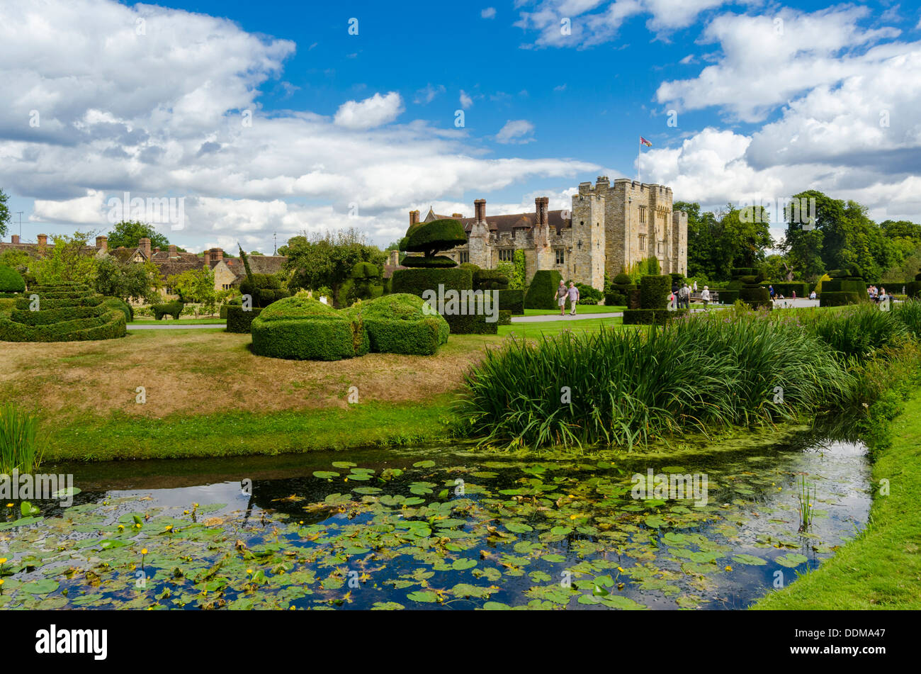 Hever Castle Accueil d'Anne Boleyn. Kent Banque D'Images