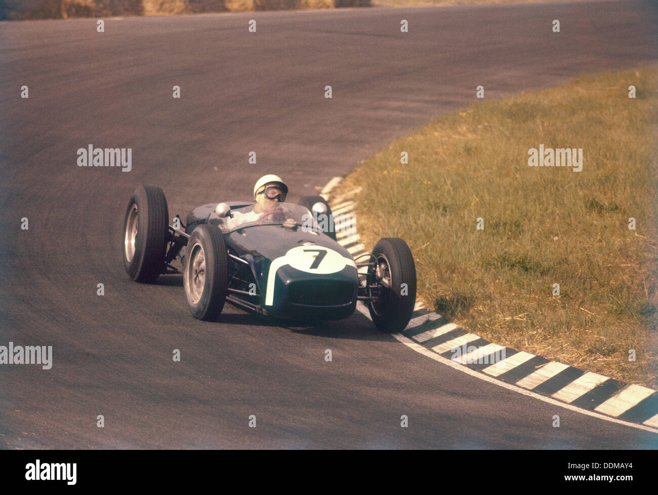 Stirling Moss dans un Lotus 18, Grand Prix néerlandais, Zandvoort, 1960. Artiste : Inconnu Banque D'Images