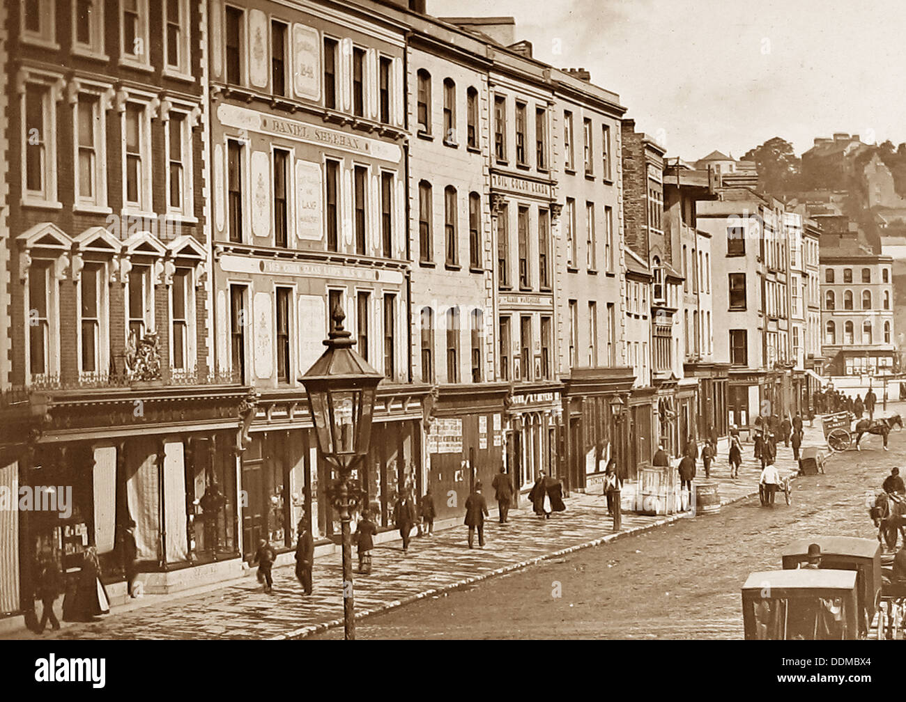 Liège rue Saint Patrick période victorienne Banque D'Images