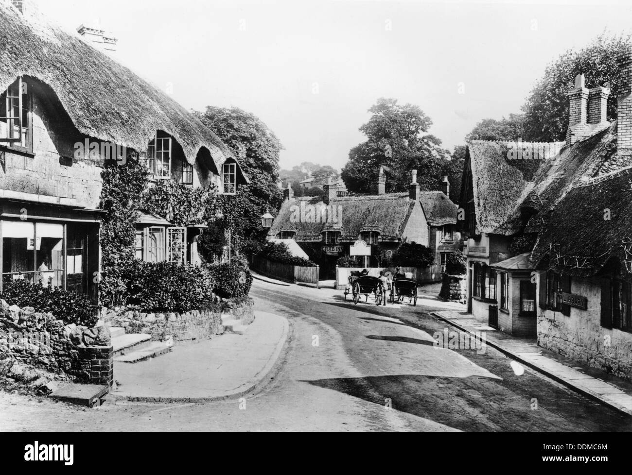 Une rue à Ventnor, île de Wight, 1890. Artiste : Inconnu Banque D'Images