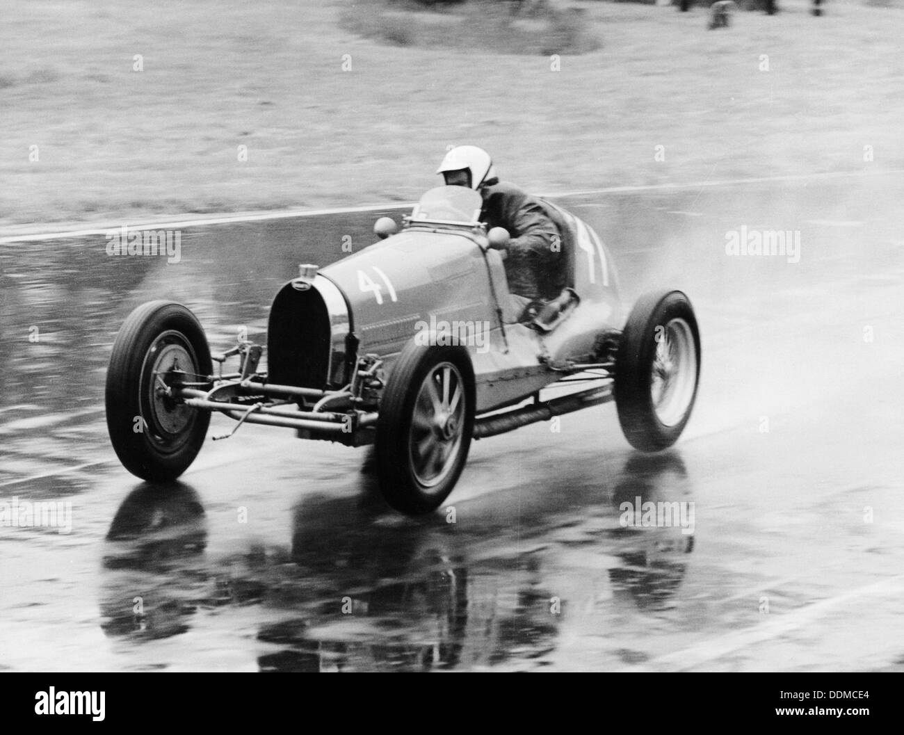 Frank Wall au volant d'une Bugatti Type 35B, 1926. Artiste : Inconnu Banque D'Images