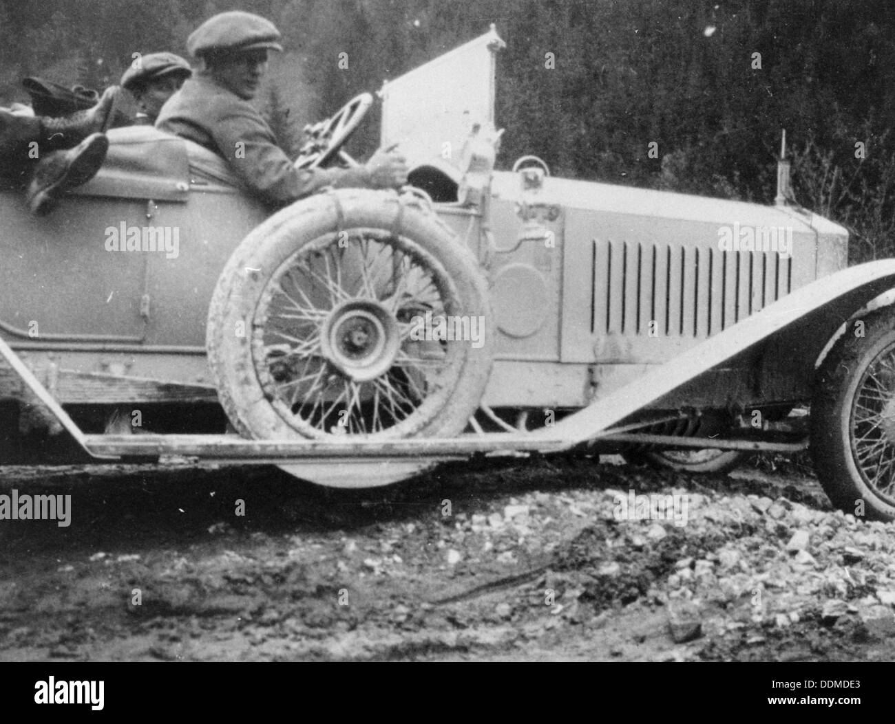 Rolls-Royce Silver Ghost dans l'Arc alpin, 1913 procès. Artiste : Inconnu Banque D'Images