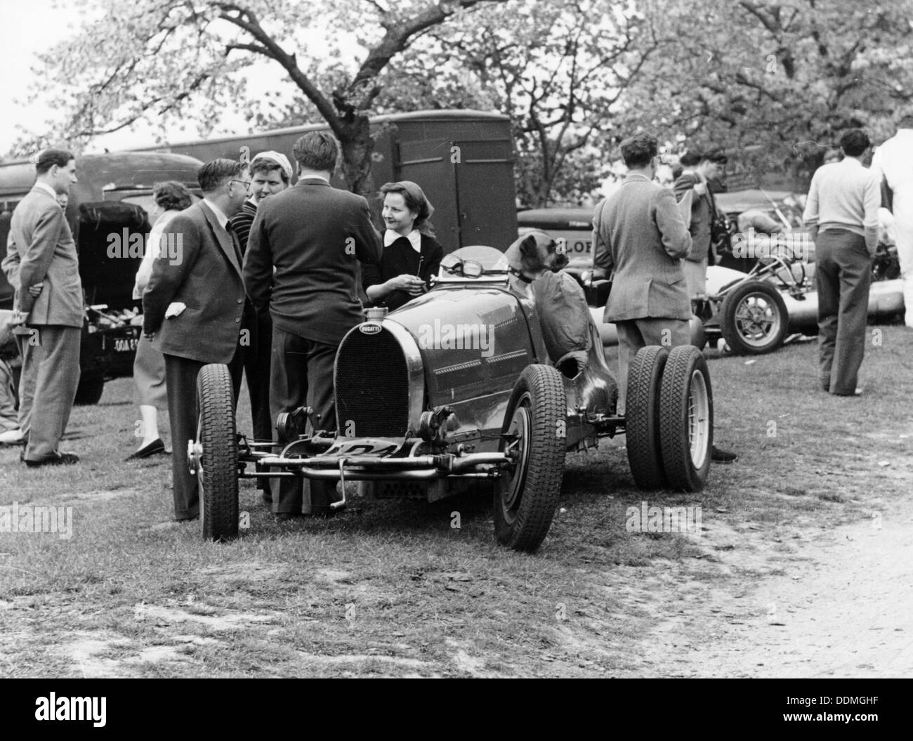 Bugatti Type 35B à Prescott, Gloucestershire, 1954. Artiste : Inconnu Banque D'Images