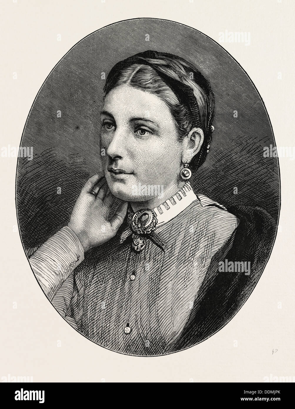 La question de l'ESCLAVAGE EN AFRIQUE DE L'EST : DAME BAKER, 1873 Banque D'Images