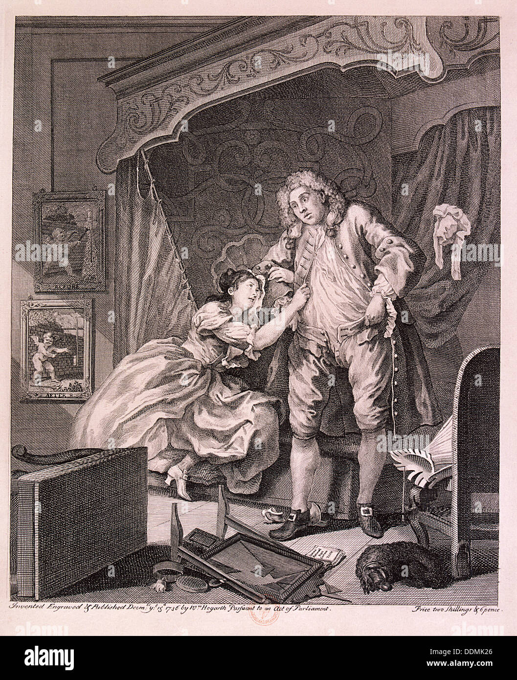 "Après", 1762. Artiste : William Hogarth Banque D'Images