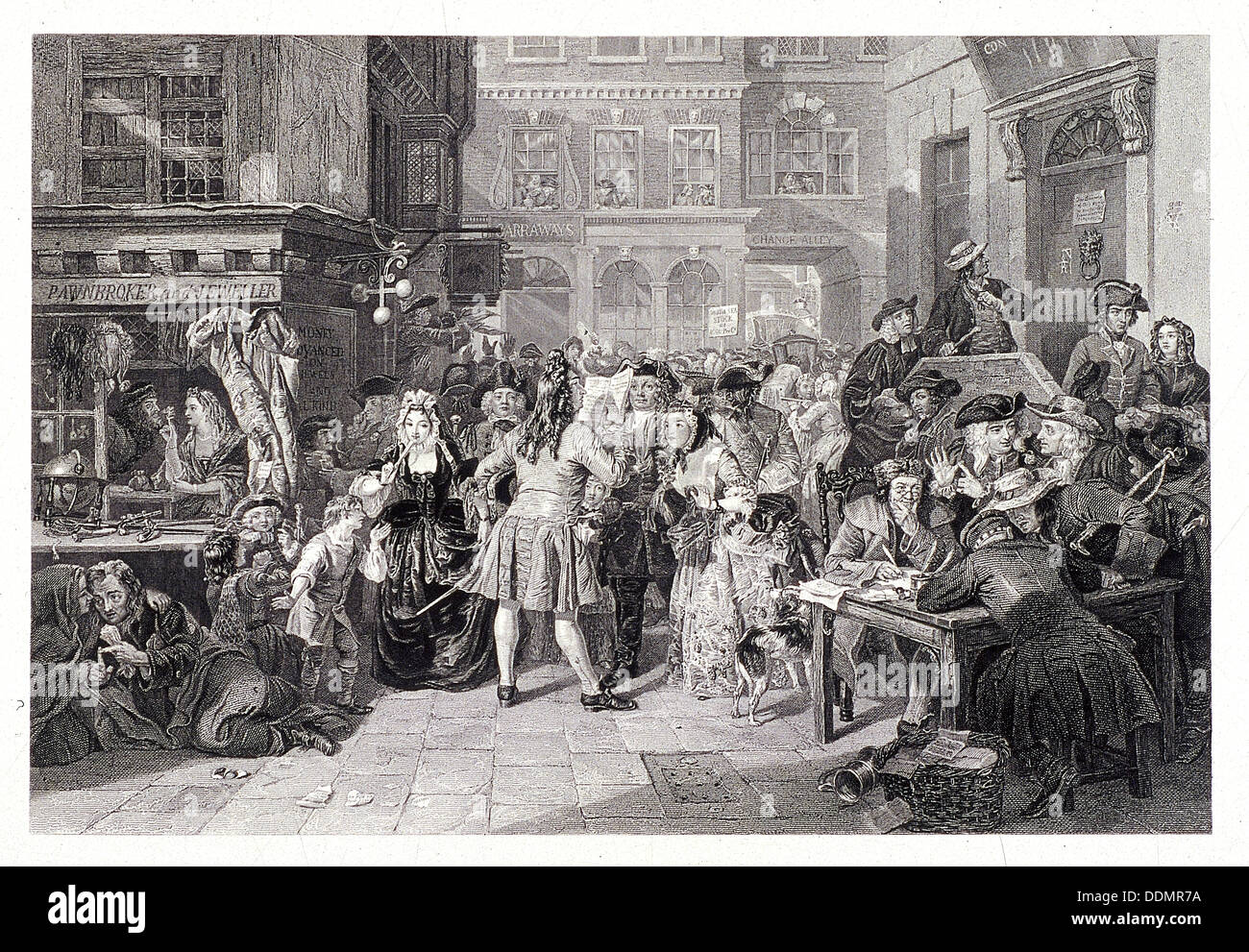 Changer Alley, Londres, 1853. Artiste : John Carter Banque D'Images