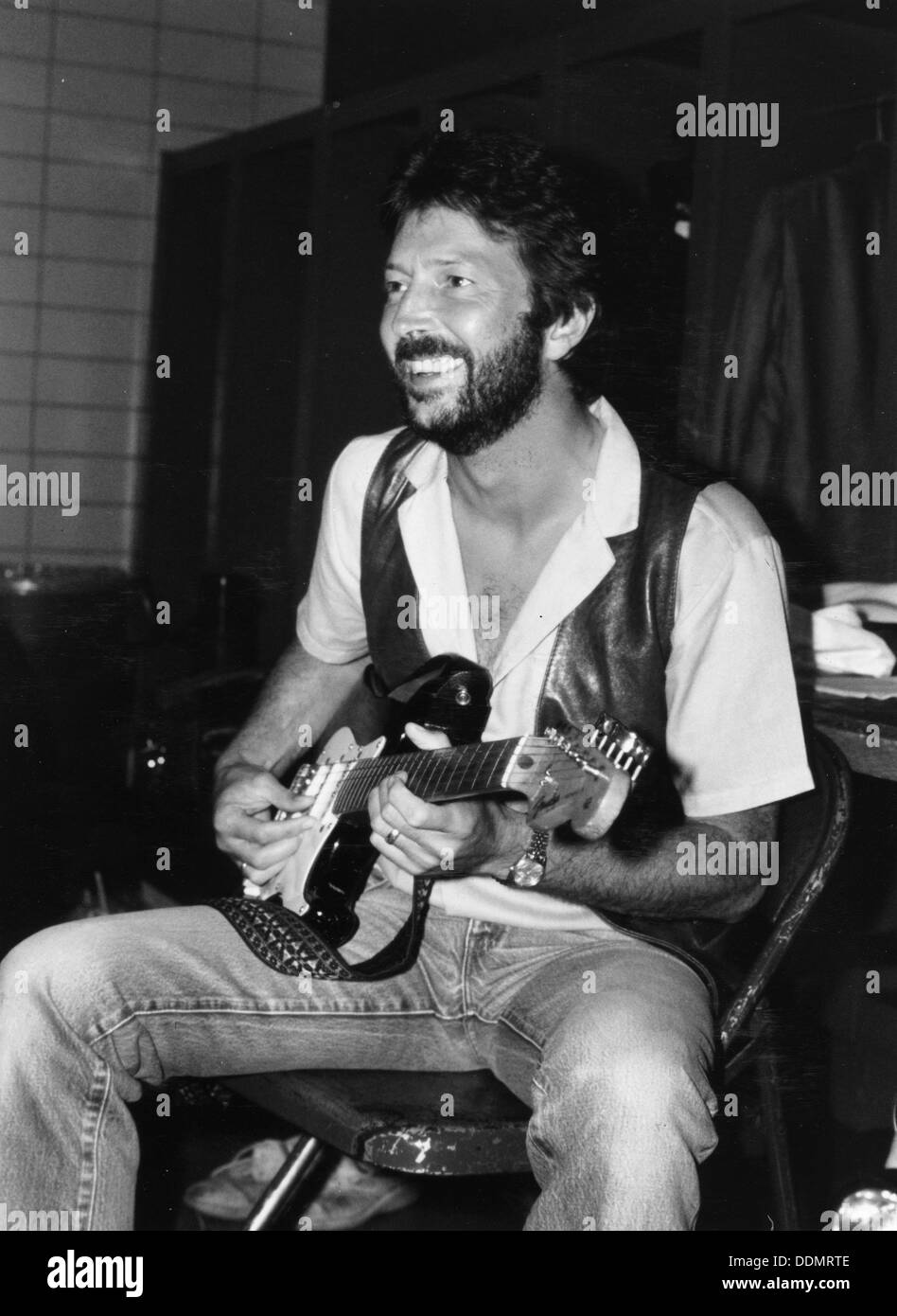 Eric Clapton (1945- ), musicien britannique, 1983. Artiste : Inconnu Banque D'Images