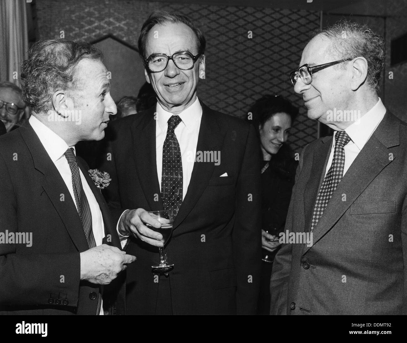 Rupert Murdoch (1931- ), magnat de la presse australienne. Artiste : Sidney Harris Banque D'Images