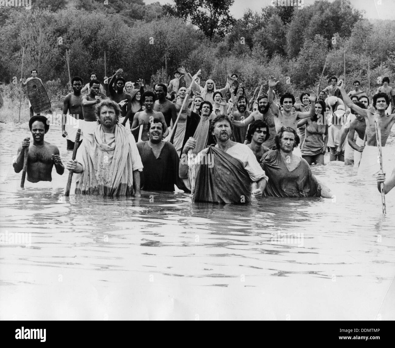 Burt Lancaster dans Moïse le législateur, 1975. Artiste : Inconnu Banque D'Images