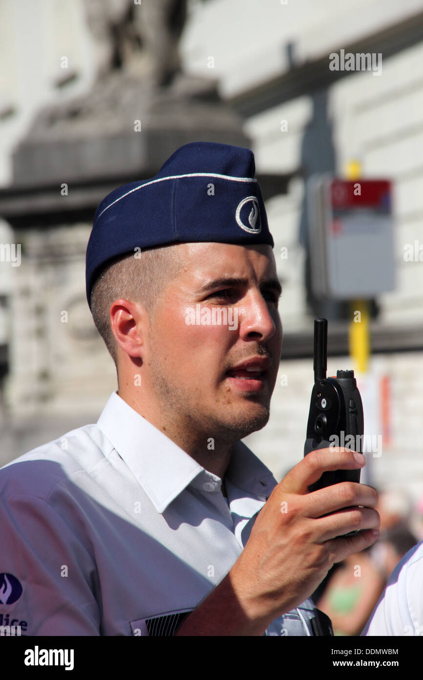 Les gens. 21 juillet 2013, fête nationale en Belgique. L'Europe Banque D'Images