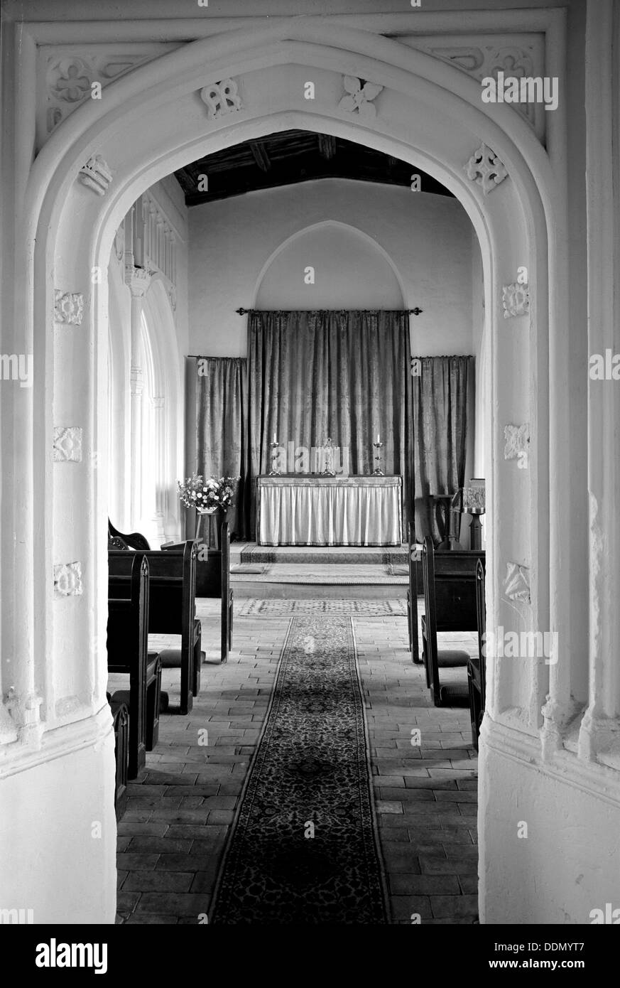 La dame Chapelle dans l'église Holy Trinity, Long Melford, Suffolk, c1965-c1969. Artiste : Laurence Goldman Banque D'Images