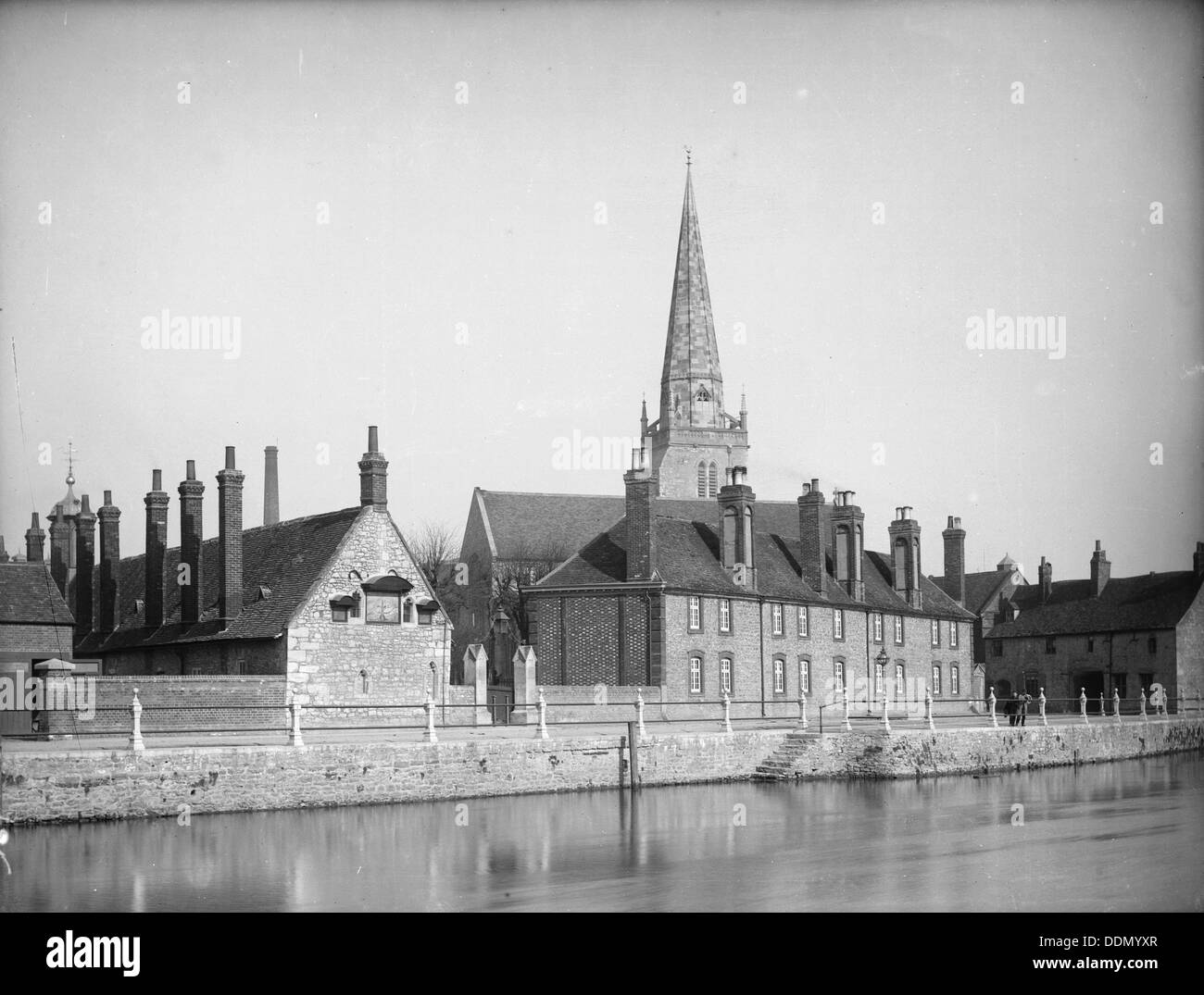 Brick Alley Hospices, Abingdon, Oxfordshire, c1860-c1922. Artiste : Henry Taunt Banque D'Images