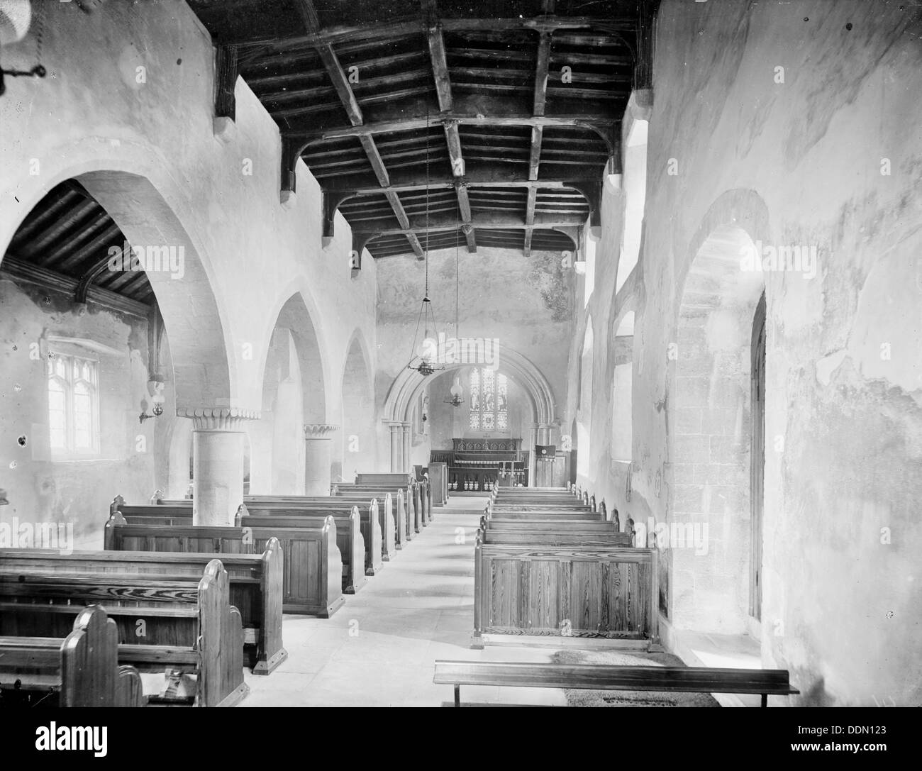 St James Church, Fulbrook, Oxfordshire, 1892. Artiste : Henry Taunt Banque D'Images