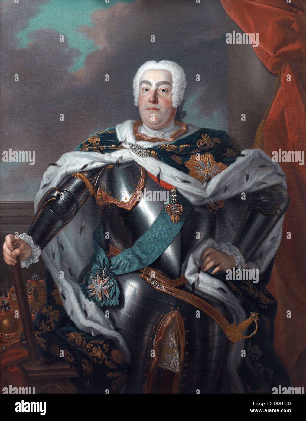 Auguste III de Pologne Banque D'Images