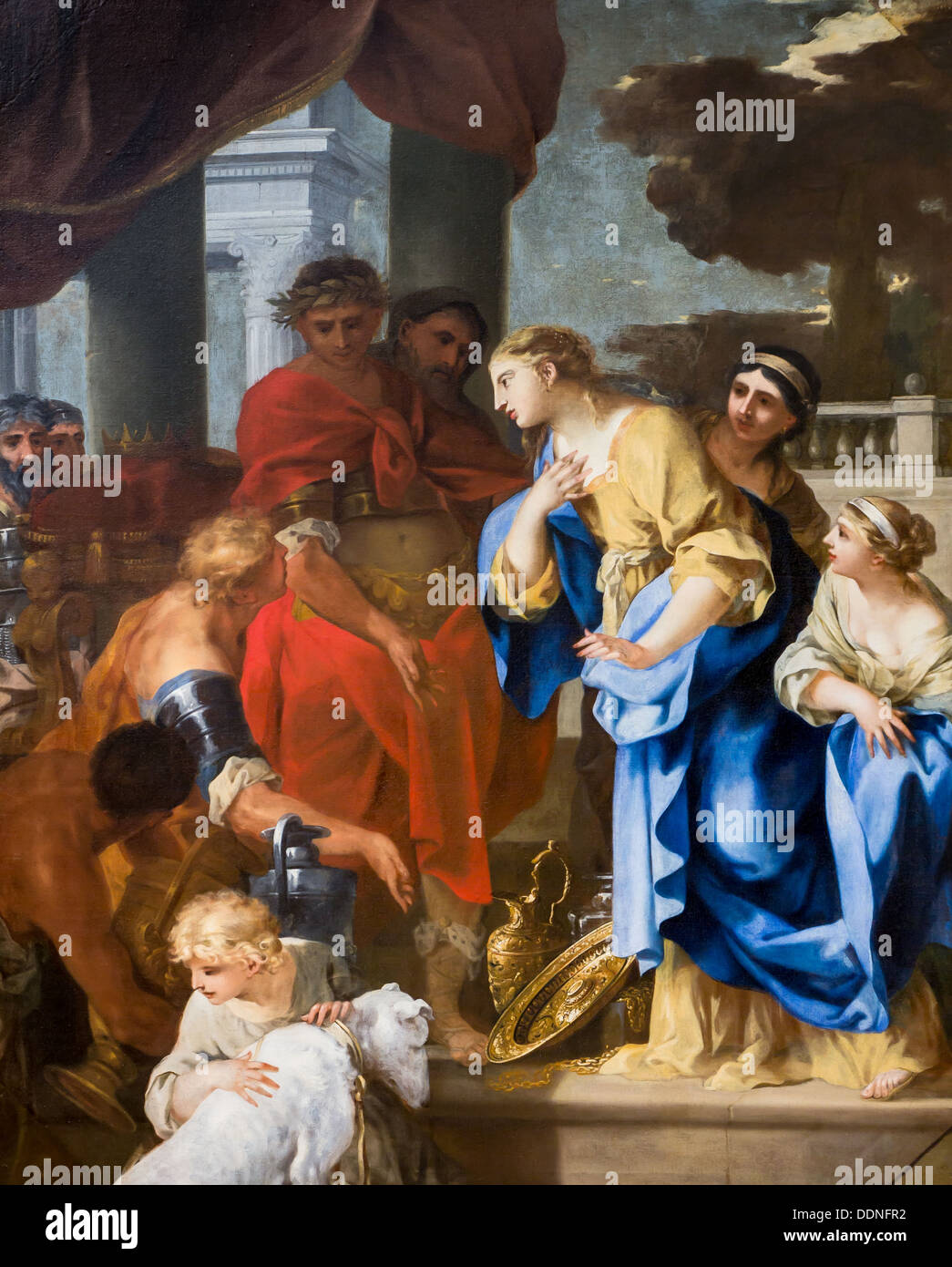 17e siècle - la continence de Scipion, vers 1650 - Sébastien Bourdon Philippe Sauvan-Magnet / Active Museum Huile sur toile Banque D'Images 17e siècle - la continence de Scipion, vers 1650 - Sébastien Bourdon Philippe Sauvan-Magnet / Active Museum Huile sur toile Banque D'Images