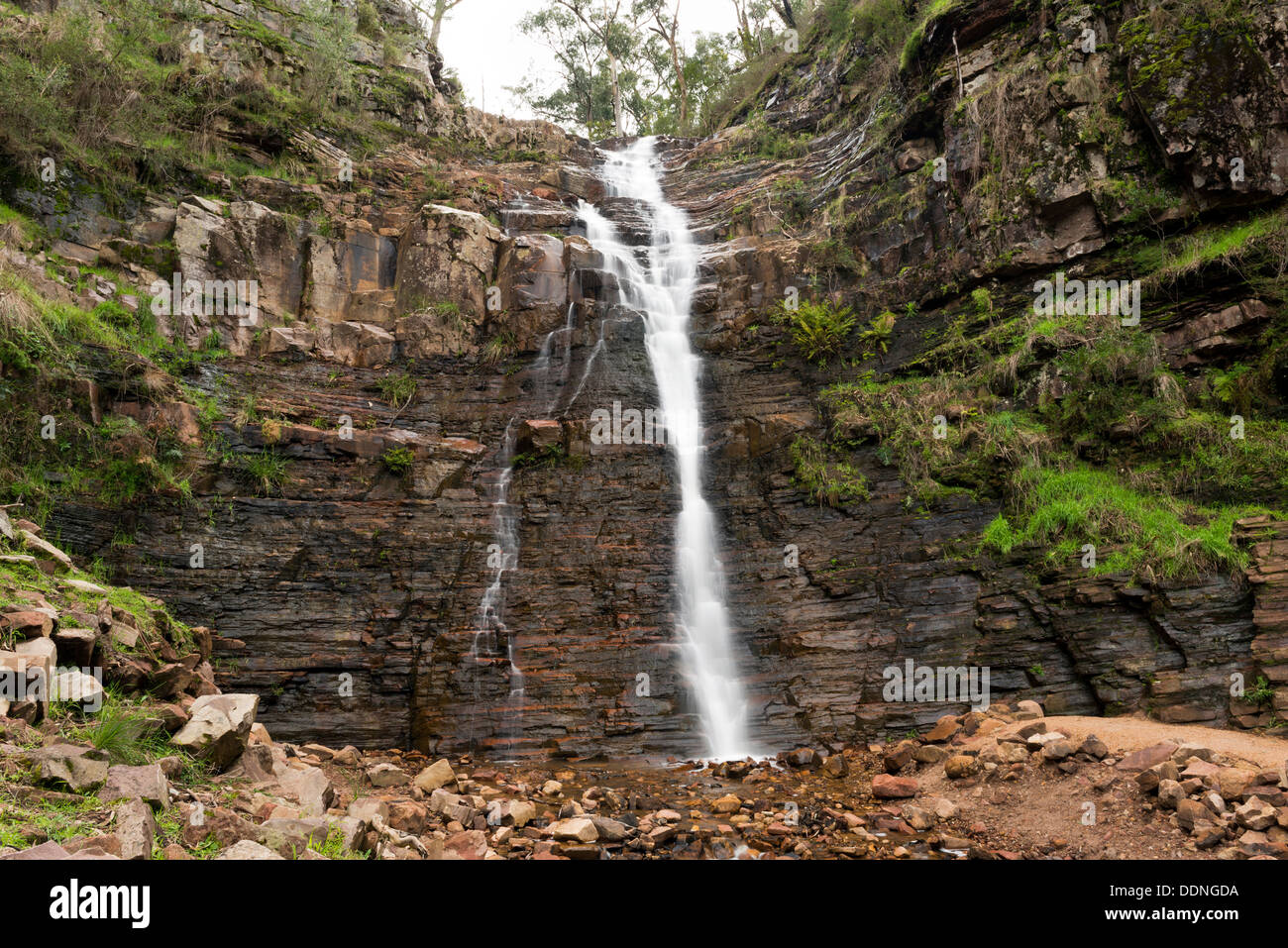 Silverband falls cascade dans la région de l'Australie dans les Grampians Banque D'Images