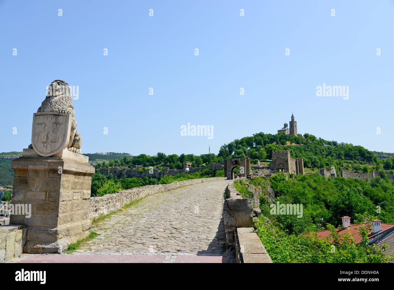 La forteresse de tsarevets dans Veliko Turnovo, Bulgarie Banque D'Images