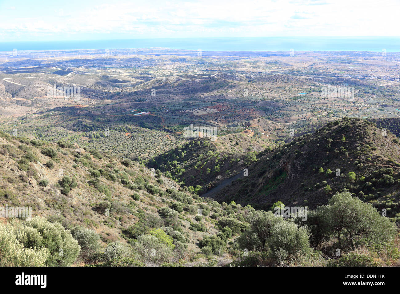 Chypre, de montagnes, de collines à Pyrga Banque D'Images