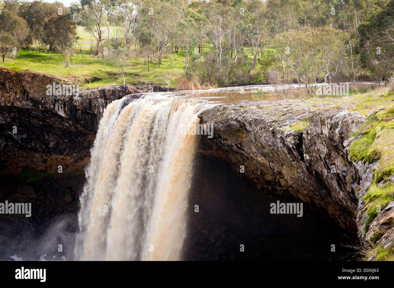 De superbes chutes d'eau de Wannon dans la région des Grampians de Victoria, Australie Banque D'Images