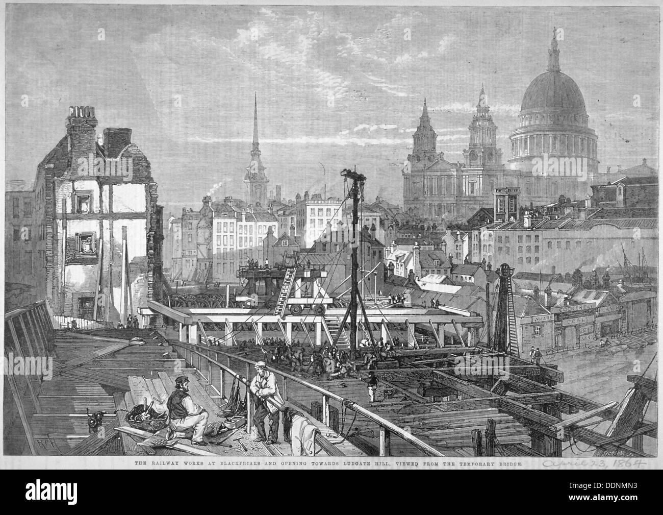 Southwark, Londres, 1864. Artiste : Mason Jackson Banque D'Images