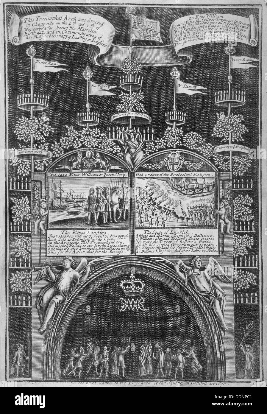 De triomphe sur Cheapside, ville de Londres, 1692. Artiste : Anon Banque D'Images