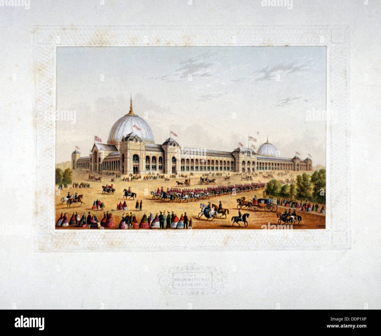 Site de l'Exposition internationale 1862, Cromwell Road, Kensigton, Londres, 1862. Artiste : Anon Banque D'Images