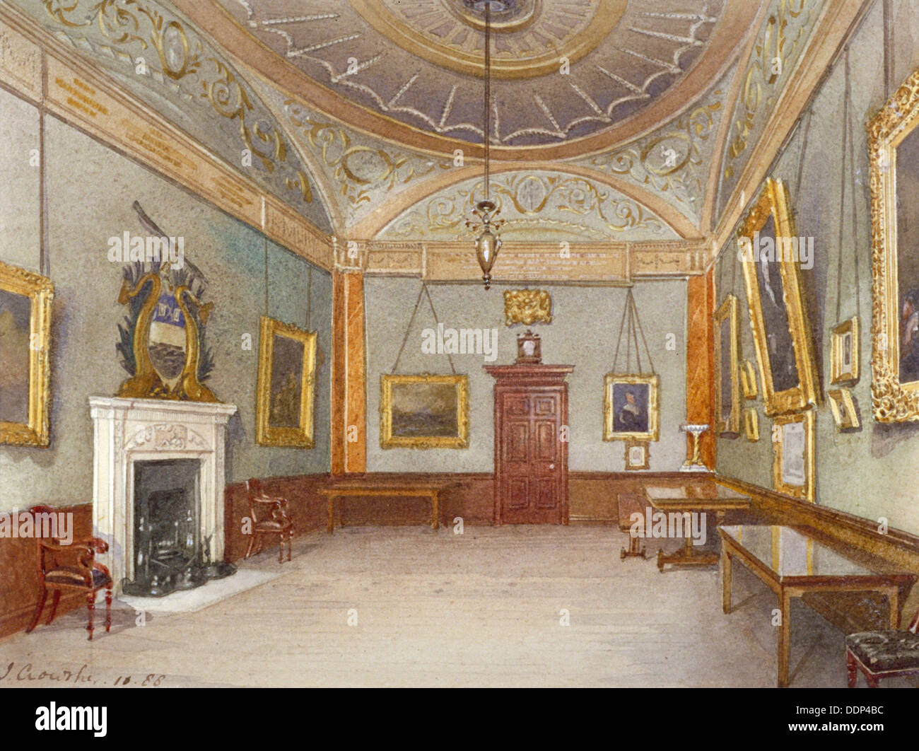 Les bateliers et Aconiers's Hall, à St Mary Hill, City of London, 1888. Artiste : John Crowther Banque D'Images